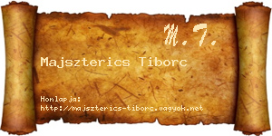 Majszterics Tiborc névjegykártya